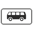 Дорожный знак 8.4.4 «Вид транспортного средства» (металл 0,8 мм, I типоразмер: 300х600 мм, С/О пленка: тип А коммерческая)